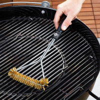 Щетка для чистки гриля BBQ, 35 см, нержавеющая сталь, пластик, GEFU, Германия_00803960039360959410.jpg