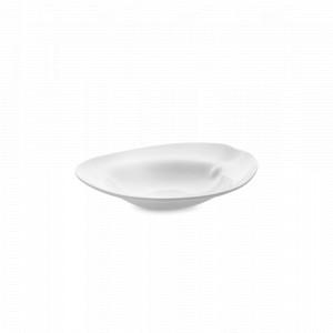 Тарелка для пасты, 25 х 26 см, фарфор, белый матовый, серия Shell, COOKPLAY, Испания, Тарелки глубокие белые