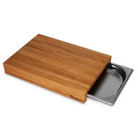 Доска разделочная CB004ON с гастроемкостью, 42 х 29,5 х 6 см, WOODINHOME, Россия