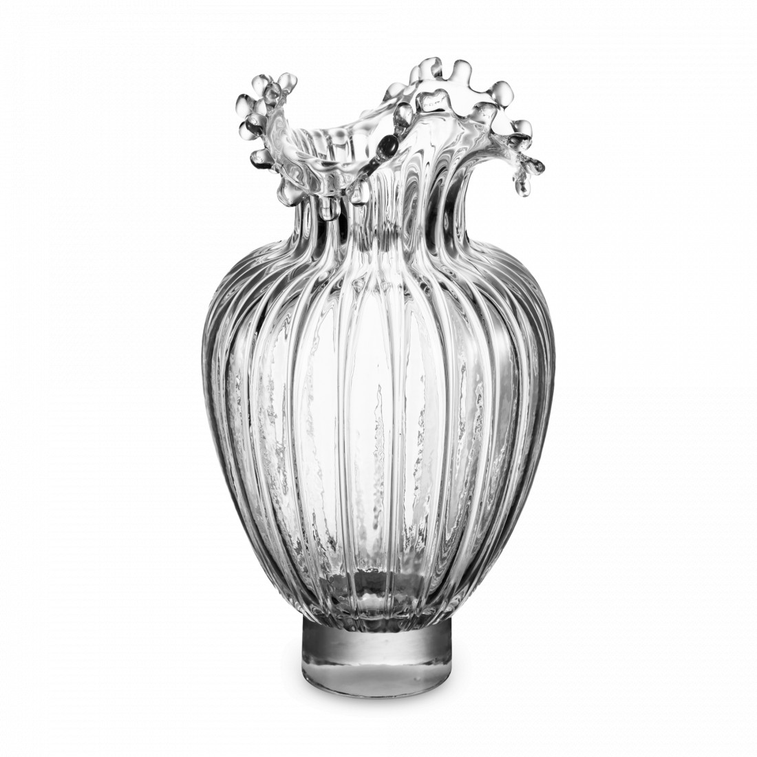 Ваза Роялти, 30.5 см, стекло, прозрачный, Rasteli, Бельгия