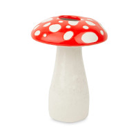 Ваза для цветов, 19 см, керамика, белый, серия Amanita, DOIY, Испания