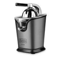 Соковыжималка для цитрусовых, нержавеющая сталь, пластик, темно-серый, BLACK+DECKER, США