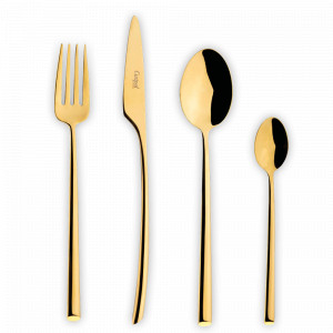 Набор столовых приборов на 12 персон, 72 предмета, золотистый, серия Mezzo, CUTIPOL, Португалия, CUTIPOL (Португалия)