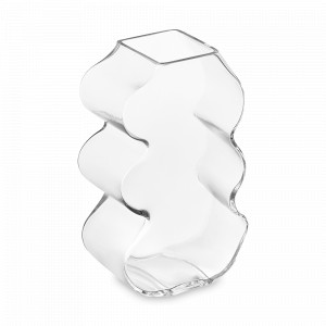 Ваза Wavy, 25 см, стекло, прозрачный, BERGENSON BJORN, Великобритания, BERGENSON BJORN (Великобритания)