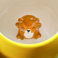 Кружка Медвежонок, 350 мл, керамика, желтый, серия Animals, REPAST, Чехия_00821350066707332164.jpg