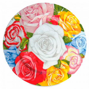 Блюдо сервировочное, 31,5 см, костяной фарфор, декор, серия Romantica, TAITU, Италия, TAITU (Италия)