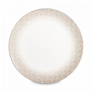 Тарелка обеденная, 28 cм, костяной фарфор, бежевый, белый, серия Лабиринт, NARUMI, Япония, NARUMI (Япония)