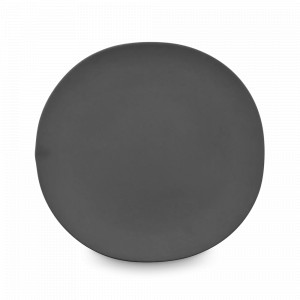 Тарелка обеденная, 27.5 х 28.5 см, фарфор, черный, матовый, серия Shell, COOKPLAY, Испания, COOKPLAY (Испания)