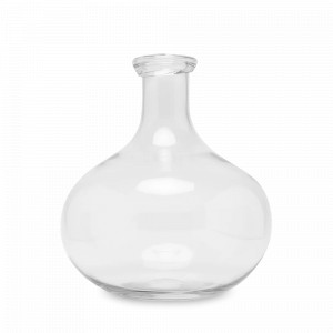 Ваза - бутыль, 22 см, стекло, прозрачный, ROOMERS FURNITURE, Нидерланды, ROOMERS FURNITURE (Нидерланды)
