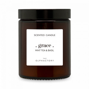 Свеча ароматическая «Mint tea and Basil», 30 часов горения, воск, стекло, серия The Olphactory, AMBIENTAIR, Испания, Свечи AMBIENTAIR