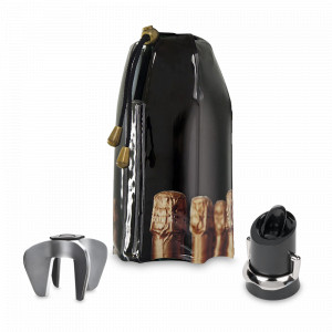 Набор подарочный для шампанского Champange, 3 предмета, материал: нержавеющая сталь, пластик, VACU VIN, Нидерланды, VACU VIN (Нидерланды)