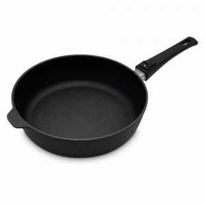 Сотейник с алмазным покрытием и съемной ручкой, 28 см, 4.2 л, алюминий, черный, серия XD Classic+ Induction, SWISS DIAMOND, Швейцария, SWISS DIAMOND (Швейцария)