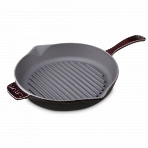 Сковорода - гриль с двумя ручками, 28 см, 2.15 л, чугун, баклажан, LAVA, Турция, Сковороды гриль