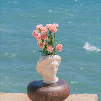 Ваза Apollo, 23.4 см, керамика, белый, DOIY, Испания_00819740047753244221.jpg