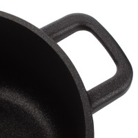 Кастрюля для индукционных плит с антипригарным покрытием, 20 см, 3.5 л, литой алюминий с алмазным порошком, черный, серия Diamant Plus, OLYMPIA, Италия_00820690063107205392.jpg