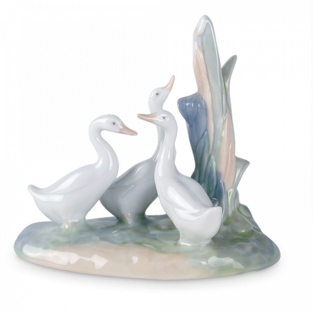 Статуэтка «Гуси», 12 см, фарфор, NAO, Испания