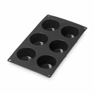 Форма для выпечки маффинов, 6 ячеек, силикон, 30 х 17.5 см, черный, LEKUE, Испания, LEKUE (Испания)