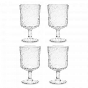 Набор из 4-х бокалов для вина, 280 мл, акрил, прозрачный, серия Arctic, LIBERTY JONES, Россия, Наборы бокалов для красного вина