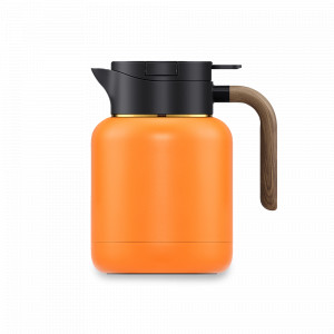 Термос - кувшин, 1.5 л, металл, керамика, оранжевый, SAMADOYO, Китай, Кувшины