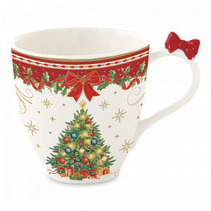 Кружка , 350 мл, фарфор, серия Christmas Heritage, EASY LIFE (R2S), Италия, Красивые кружки
