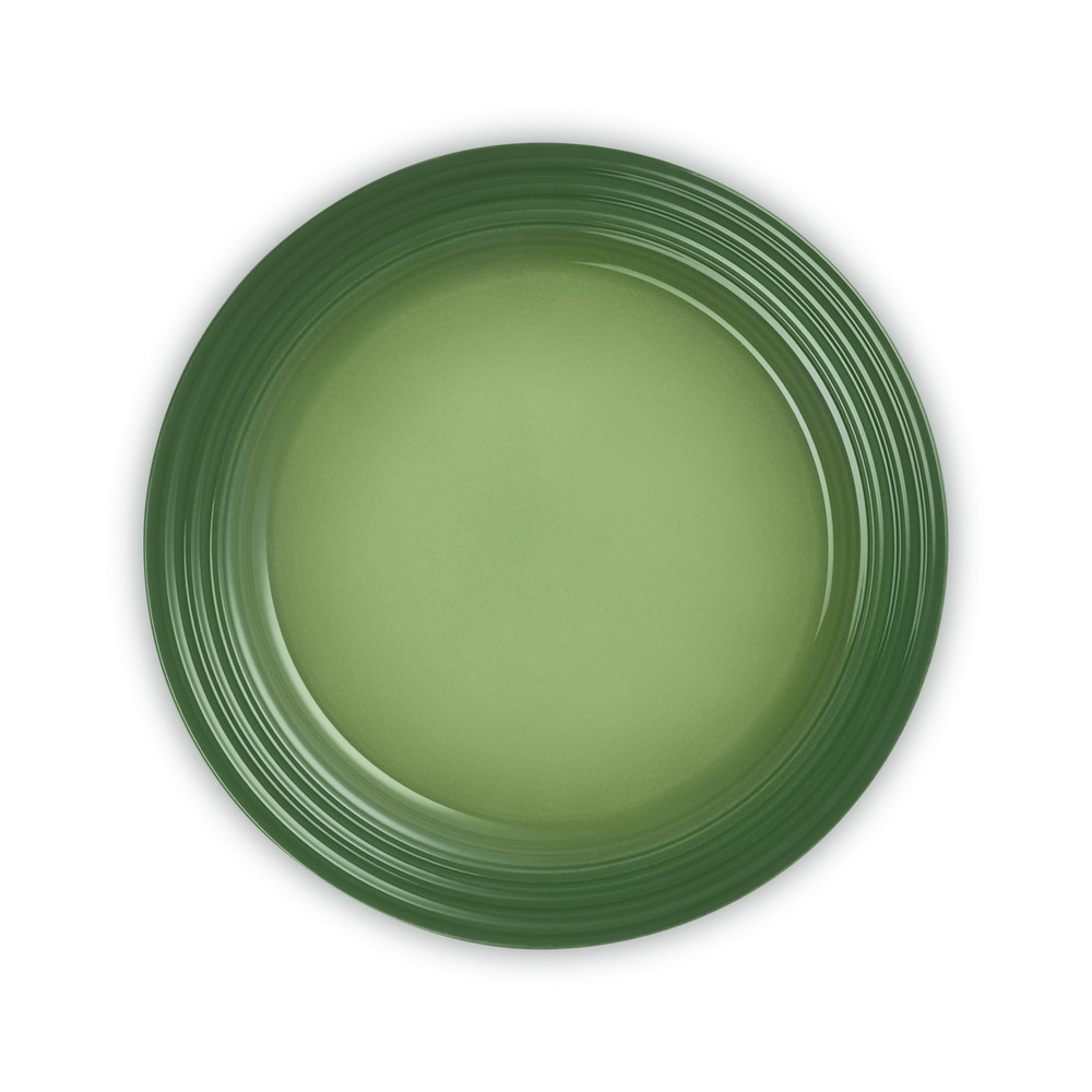 Тарелка десертная, 22 см, каменная керамика, зеленый, серия Bamboo Green, LE CREUSET, Франция