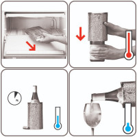 Приспособление для охлаждения бутылок Active Cooler, 17,5 х 14 см, пластик, платина, VACU VIN, Нидерланды_00803980058917453133.jpg
