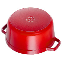 Кокот круглый, 6,7 л, 28 см, чугун, вишневый, серия La Cocotte, STAUB, Франция_00795640041313139820.jpg