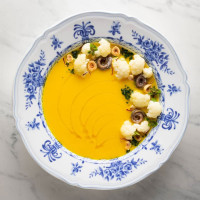 Тарелка суповая Piatti blu, 23.5 см, фарфор, белый, синий, серия Anthiros, LE COQ, Италия_00815580050759917006.jpg