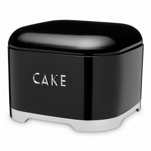 Банка для хранения пирожных, 26,5 х 19,5 см, металл, черный, серия Lovello, KITCHEN CRAFT, Великобритания, Банка для хранения с крышкой