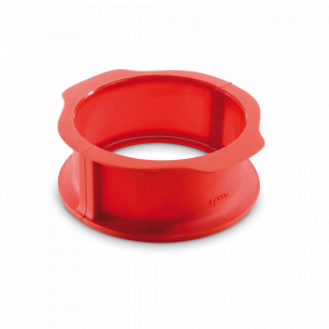 Форма для выпечки разъемная с керамической тарелкой, 15 см, силикон, керамика, красный, LEKUE, Испания, LEKUE (Испания)