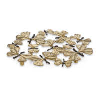 Подставка под горячее «Бабочки гинкго», 28 х 20 см, нержавеющая сталь, серия Butterfly Ginkgo, MICHAEL ARAM, США