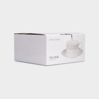 Пара чайная Орнамент, 290 мл, фарфор, белый, декор, серия Greco, ANNA LAFARG, Китай_00822620050980633758.jpg