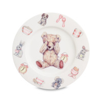 Набор детской посуды для девочки «Тедди», 3 предмета, костяной фарфор, декор, ROY KIRKHAM, Великобритания_00814130044634877663.jpg