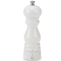 Деревянная мельница для перца 18 см, белая лакированная, серия Paris Laque Blanc, PEUGEOT, Франция