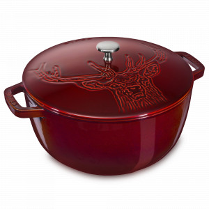 Кокот «Олень», 4.9 л, 26 см, чугун, гранат, серия La Cocotte, STAUB, Франция, STAUB (Франция)