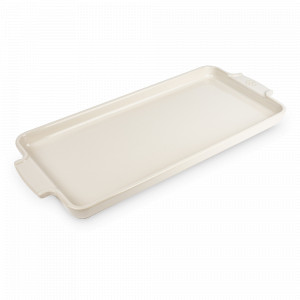 Форма - поднос для запекания прямоугольная, 40 х 16 см, керамика, кремовый, серия Ecru, PEUGEOT CERAMIC, Франция, PEUGEOT CERAMIC (Франция)