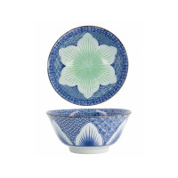 Салатник порционный Lily Flower Oriental HB, 14.8 см, 550 мл, фарфор, белый, синий, серия Mixed Bowls, TOKYO DESIGN, Нидерланды_00815930059444294903.jpg