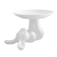 Блюдо для десерта «Мини Кролик», 18 см, фарфор, белый, серия Кролики, CLAYSTREET, Россия, 