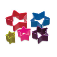 Набор из 5-ти формочек для печенья Stars, пластик, мультиколор, серия Colourworks, KITCHEN CRAFT, Великобритания