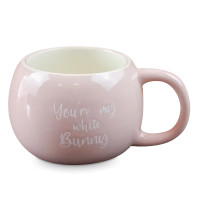 Кружка Зайчик, 350 мл, керамика, розовый, серия Animals, REPAST, Чехия
