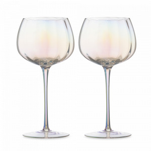 Набор из 2-х бокалов для красного вина Opal, 455 мл, 19.9 см, стекло, перламутровый, серия Gemma, LIBERTY JONES, Россия, Наборы бокалов для красного вина