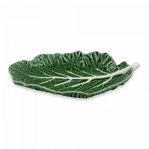 Блюдо «Капуста», 28 х 19 х 5 см, керамика, зеленый, серия Капуста, Bordallo Pinheiro, Португалия, BORDALLO PINHEIRO (Португалия)