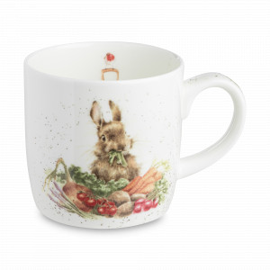 Кружка «Забавная фауна Зайка», 310 мл, костяной фарфор, белый, декор, серия Wrendale Designs, ROYAL WORCESTER, Великобритания, ROYAL WORCESTER (Великобритания)