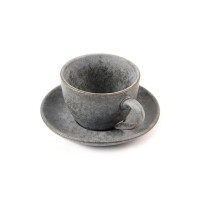 Блюдце , 14.5 см, керамика, серый, ROOMERS TABLEWARE, Великобритания_00816730035579206699.jpg