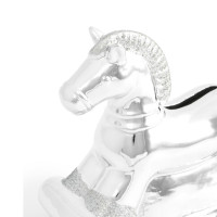 Копилка Лошадка-качалка, 13 см, фарфор, серебристый, серия Horse, ANNA LAFARG, Китай_00821190053238461007.jpg