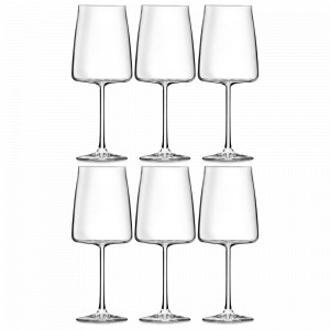 Набор из 6-ти бокалов для вина, 540 мл, хрустальное стекло, серия Calice, RCR, Италия, Наборы бокалов для красного вина