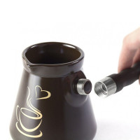 Турка Lovely, 500 мл, керамика, дерево, коричневый, WALMER, Великобритания_00808720061334353288.jpg