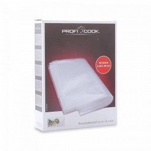 Набор вакуумных пакетов, 50 штук, 28 х 40 см, полиэтилен, PROFI COOK, Германия, PROFI COOK (Германия)