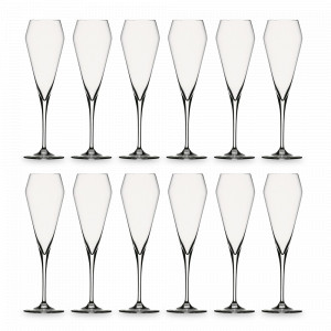 Набор из 12-ти бокалов для шампанского, 240 мл, хрустальное стекло, серия Willsberger Anniversary, SPIEGELAU, Германия, Бокал-флейта для шампанского