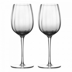 Набор из 2-х бокалов для белого вина Agate, 360 мл, стекло, серый, серия Gemma, LIBERTY JONES, Россия, Наборы бокалов для белого вина